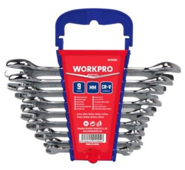 Набор рожковых гаечных ключей 9шт WORKPRO 