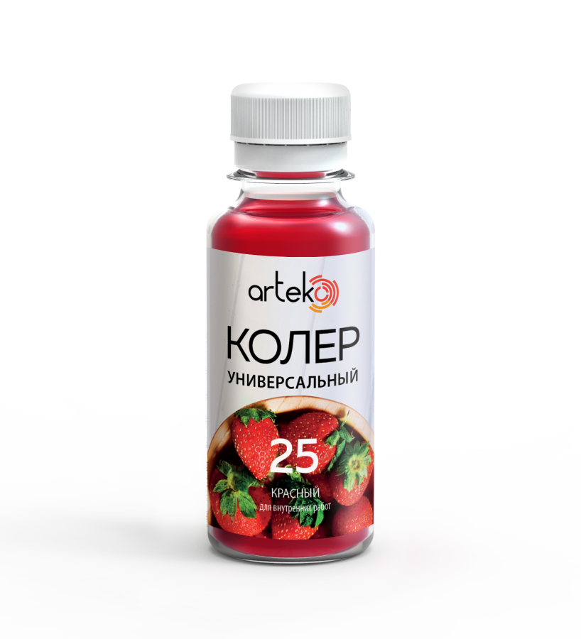 Колер паста №25 красный 100гр "АРТЭКО"
