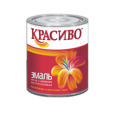 Эмаль ПФ-115 голубая 1,8кг КРАСИВО