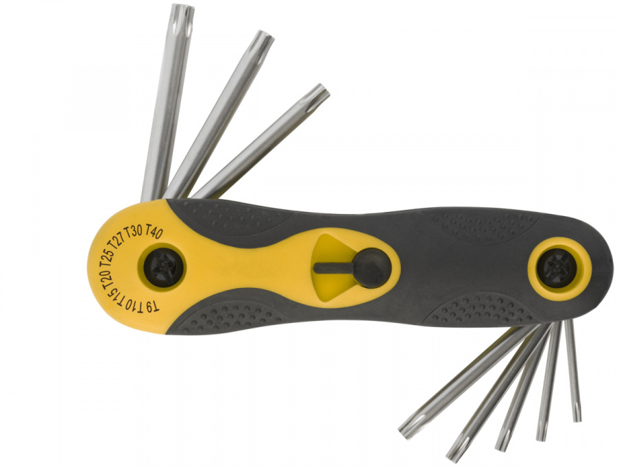 Набор ключей имбусовых, 8 предметов,TORX, T9-T40 FIT