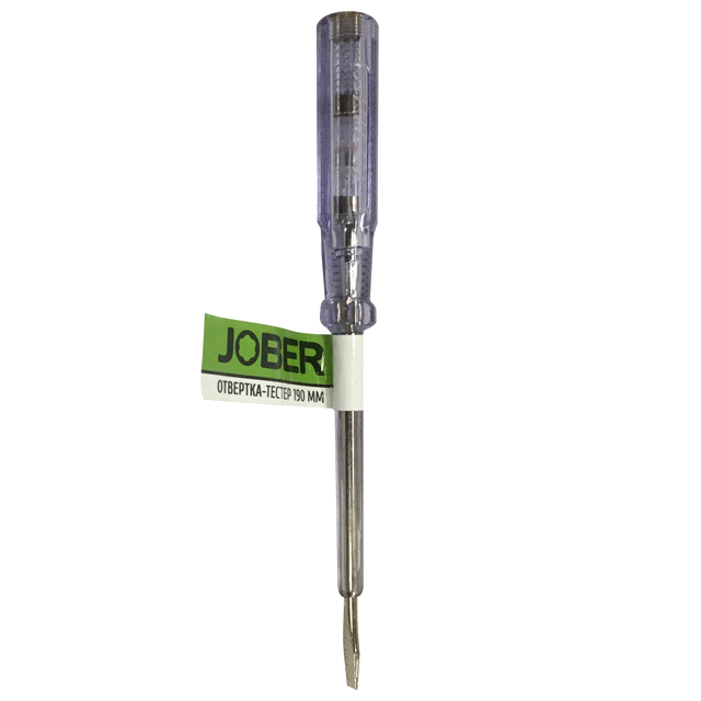 Отвертка-тестер 140мм Jober