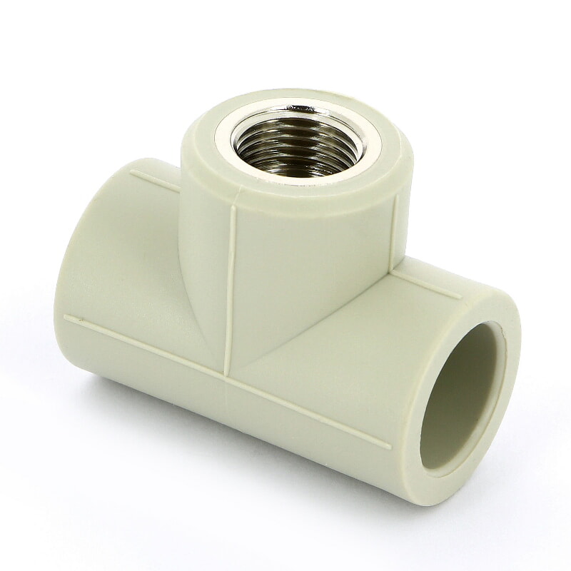 Тройник переходной с внутренней резьбой 25х1/2"х25 (60/15) (Valfex) БЕЛЫЙ