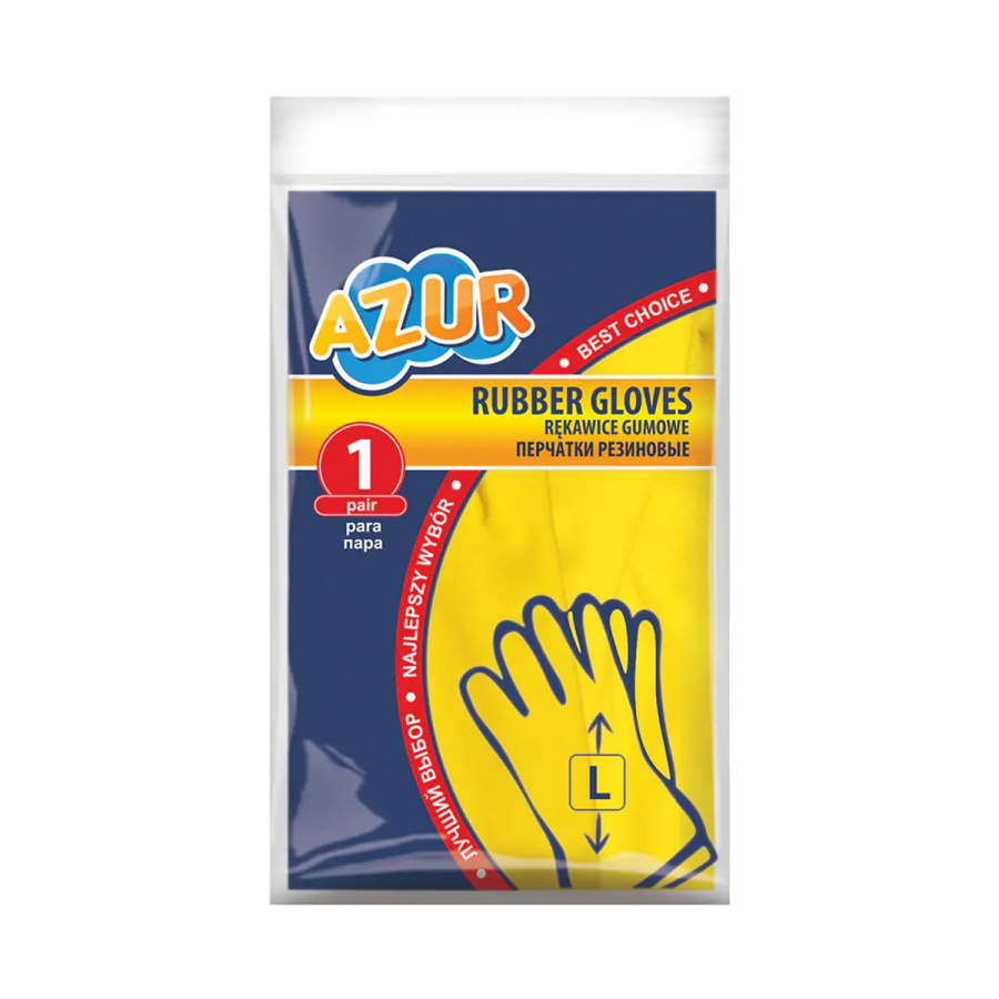 Перчатки латекс хоз. М "Azur"