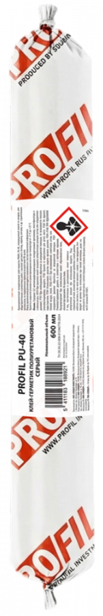 Клей-герметик полиуретановый PROFIL PU-40 серый 600мл.
