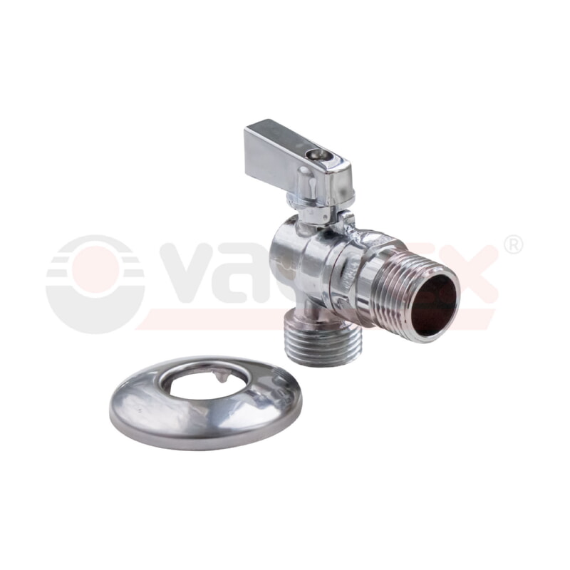 Кран шаровой угловой нар-нар 1/2х3/4 ValFex